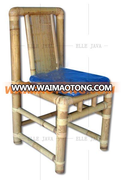 Bamboo Dining Chair with Good Quality Cushion